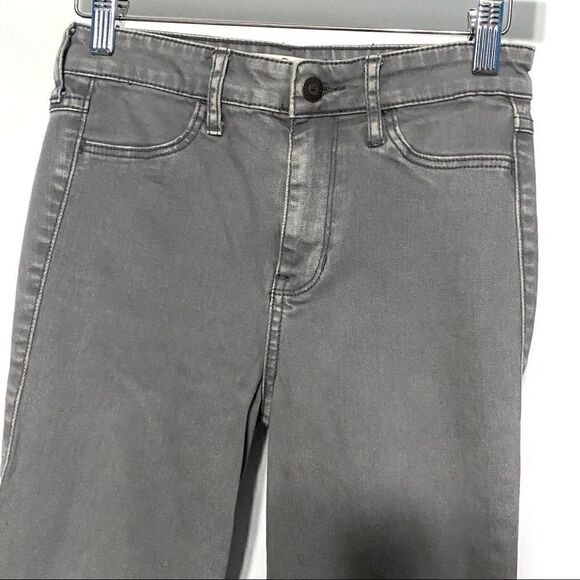 Hollister gray skinny jeans raw hem w25 l31 - Picture 3 of 5